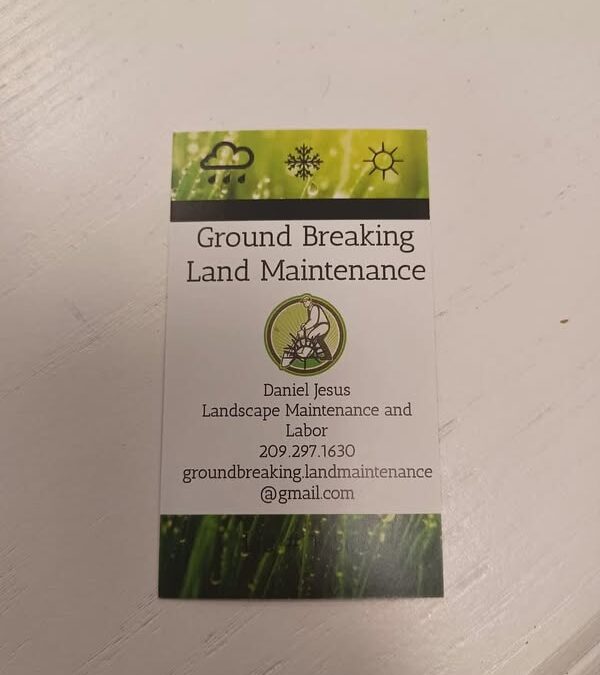 Ground Breaking Maintenance